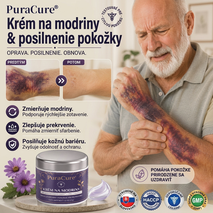 💜 100 000+ predaných kusov 💁‍♀️ – PuraCure® Regeneračný krém na modriny a spevnenie pokožky